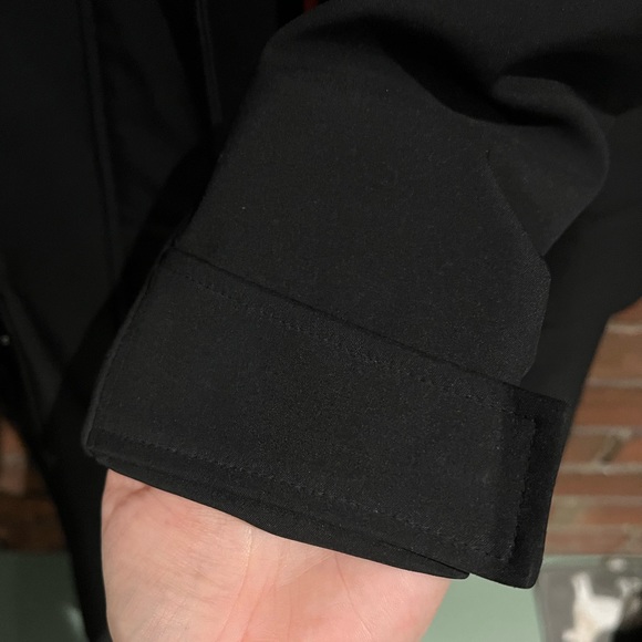 Joe fresh black hooded rain jacket with fleece interior size S - Picture 4 of 6